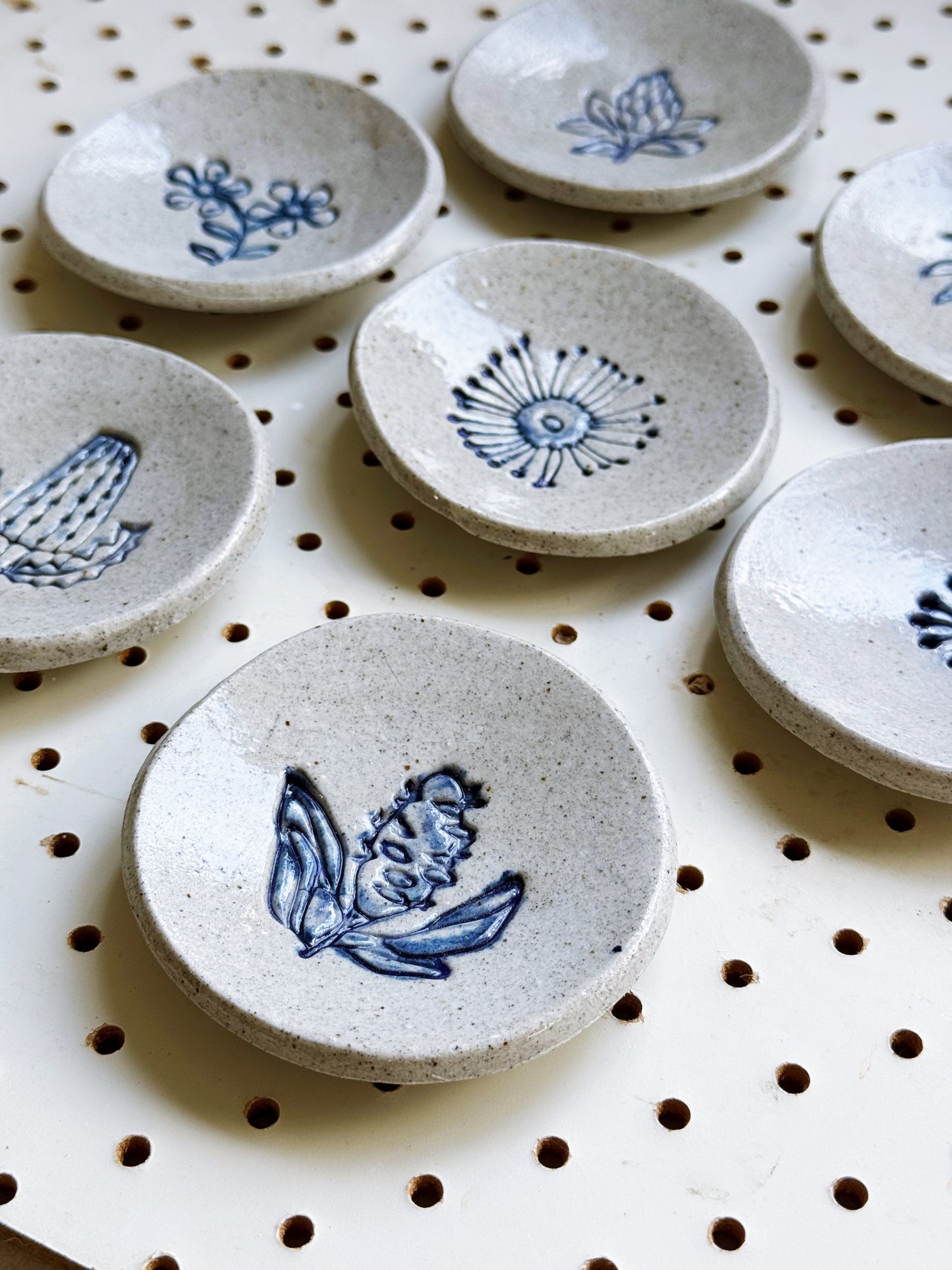 FLORAL trinket/dipping sauce set (made to order)