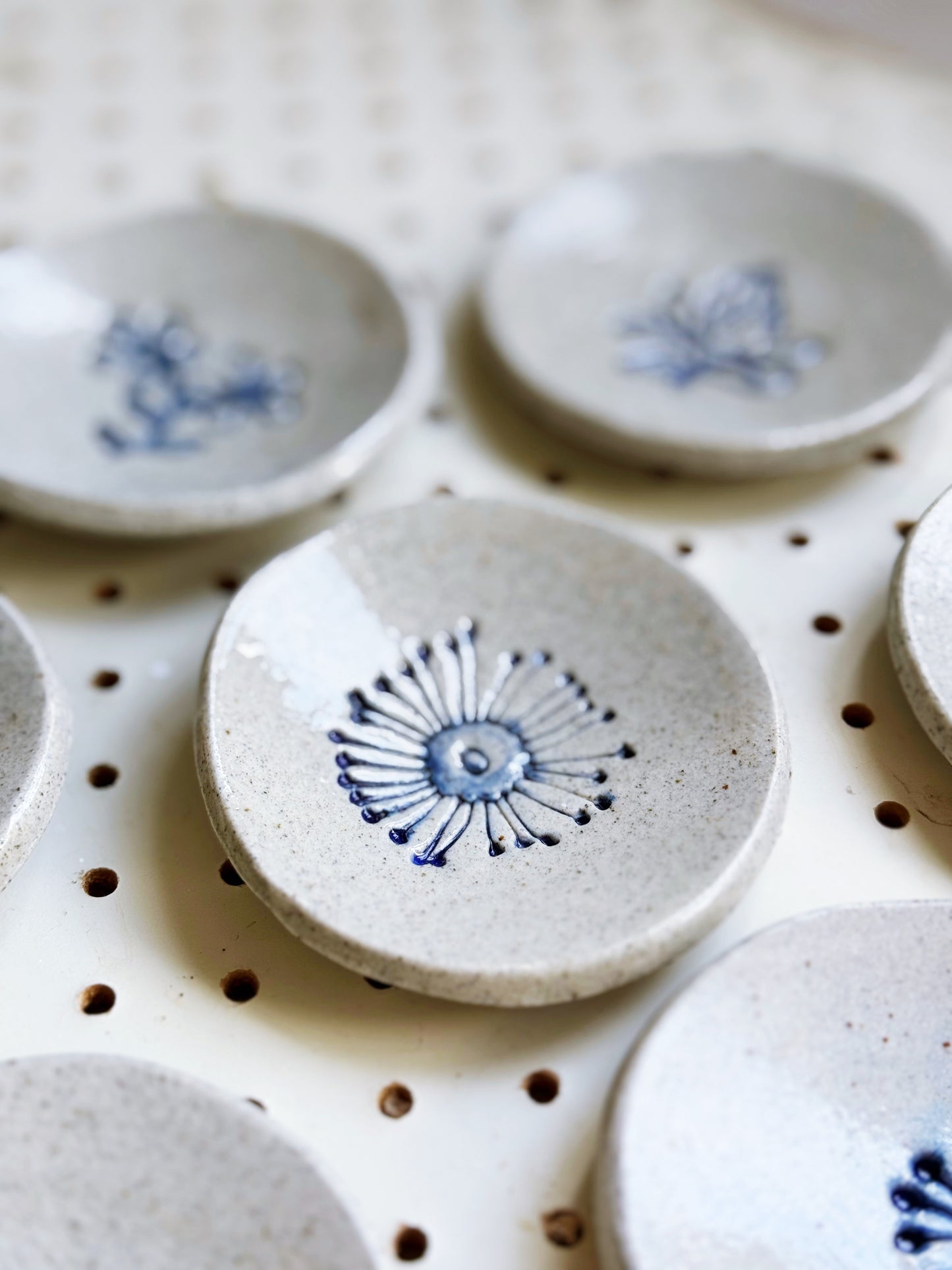 FLORAL trinket/dipping sauce set (made to order)