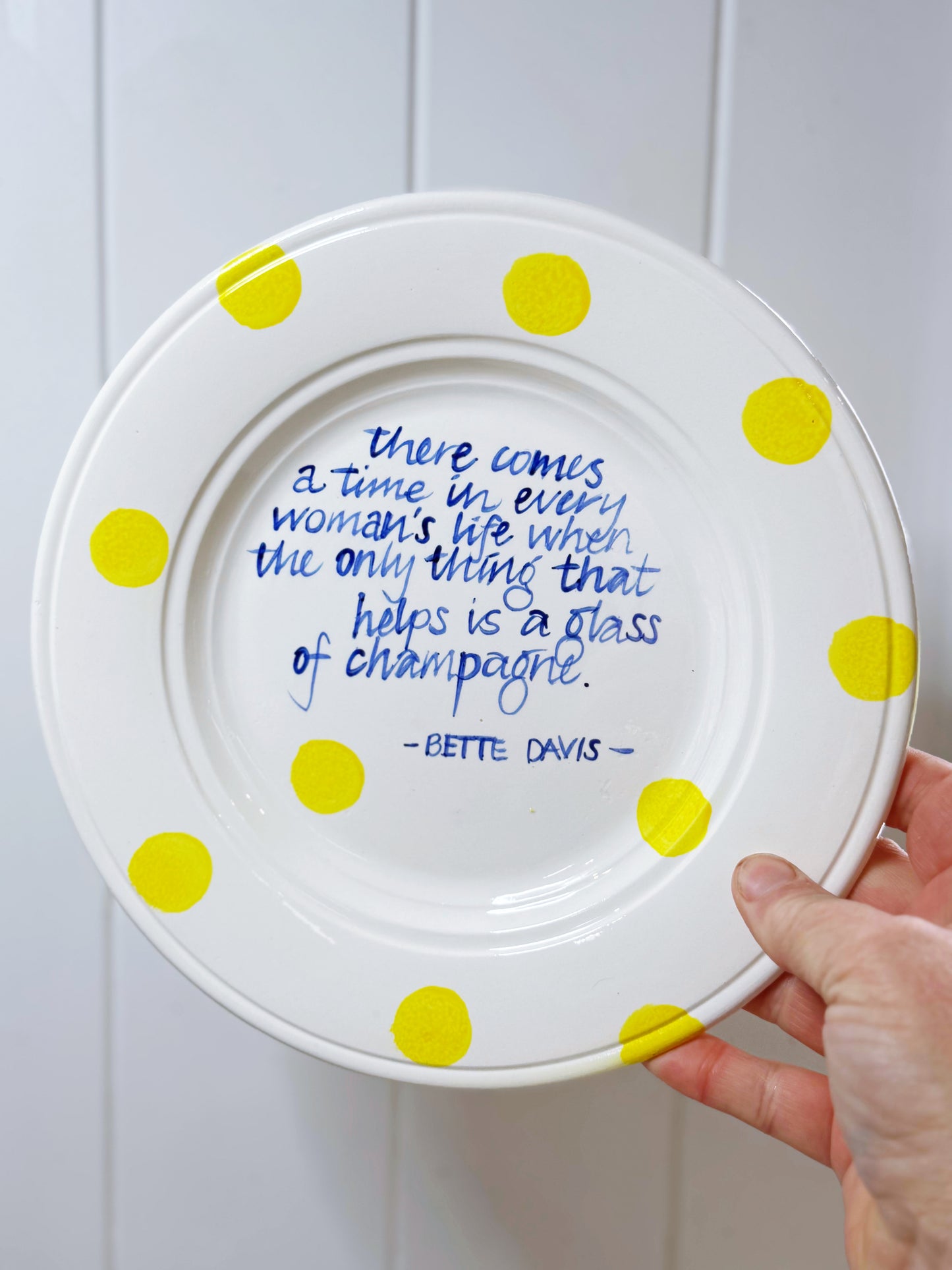 Wonder Woman plate (Bette Davis)