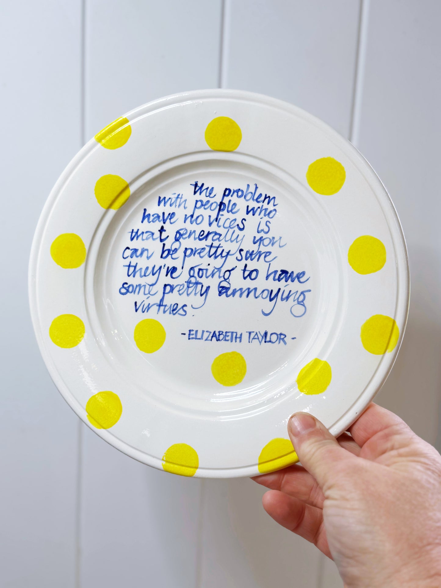 Wonder Woman plate (Liz Taylor)