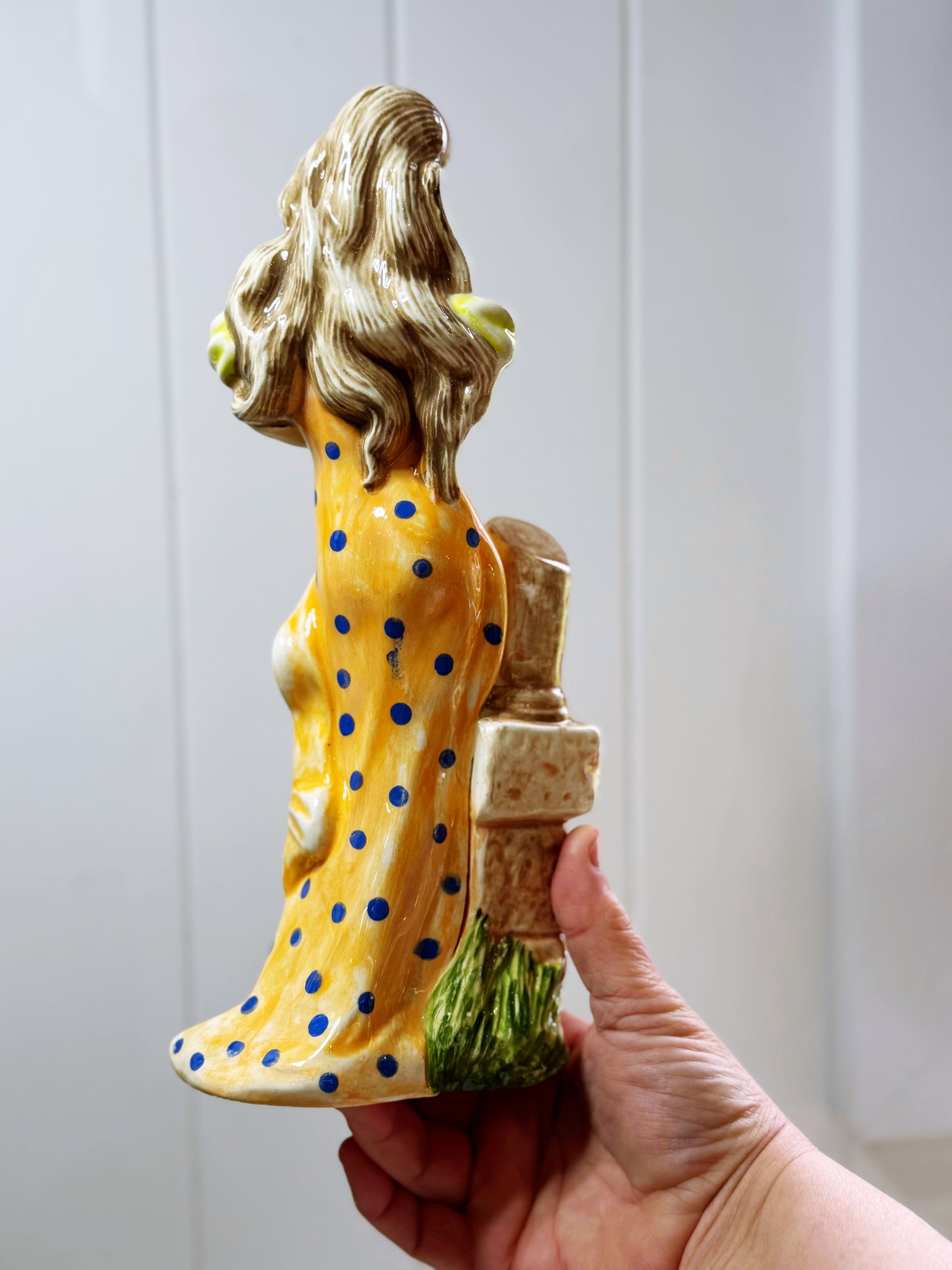 Tall Orange dress lady