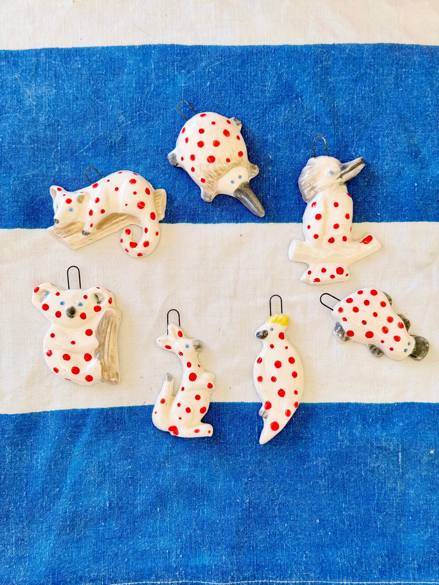 Australian animal ornament set