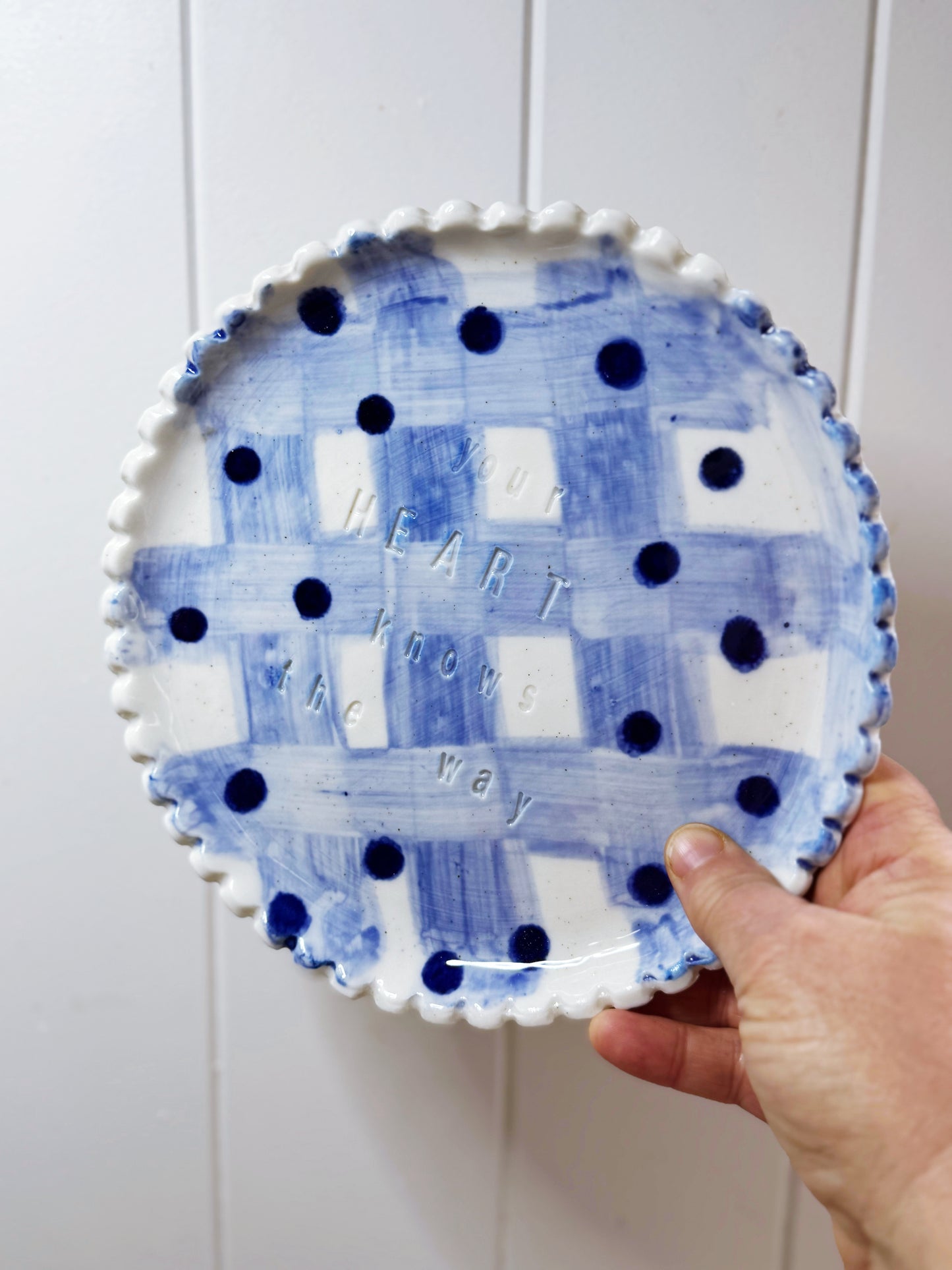 YOUR HEART KNOWS THE WAY porcelain plate