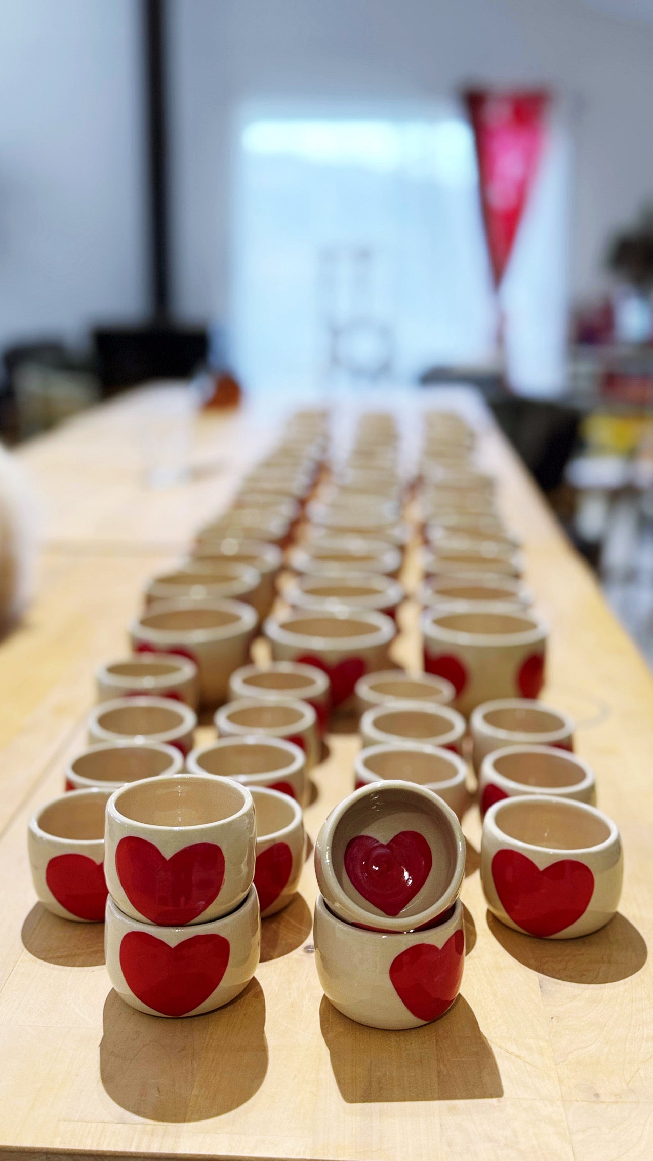 Espresso/Piccolo Love heart coffee bowl