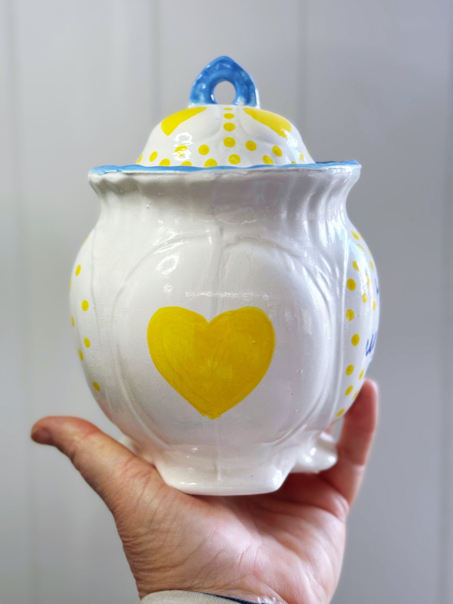 “Happy, unbothered, in my lane“ lidded jar
