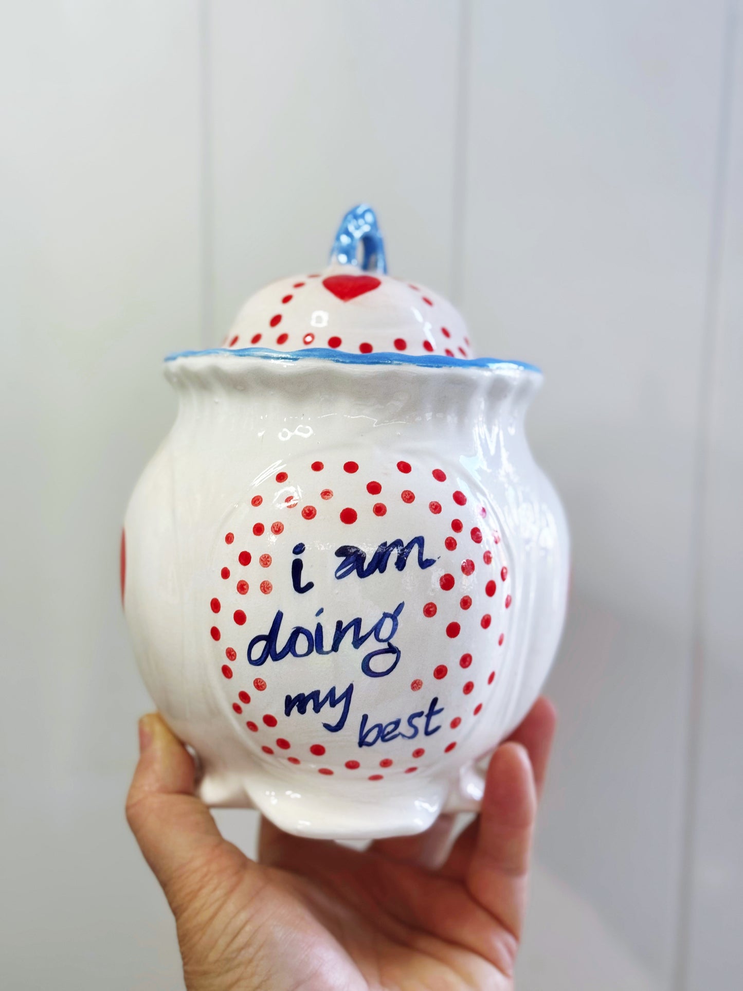 ‘I’m doing my Best” lidded jar
