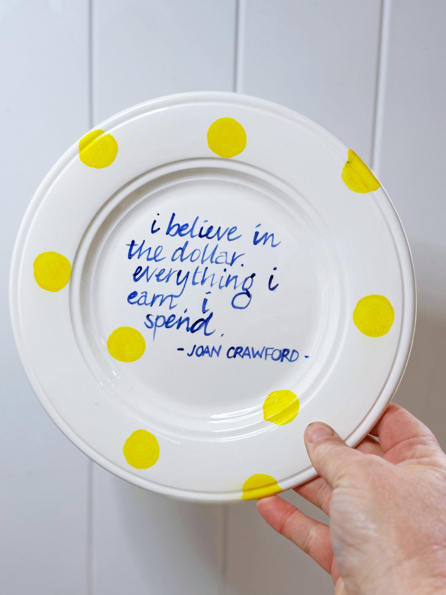 Wonder Woman plate (Joan Crawford)
