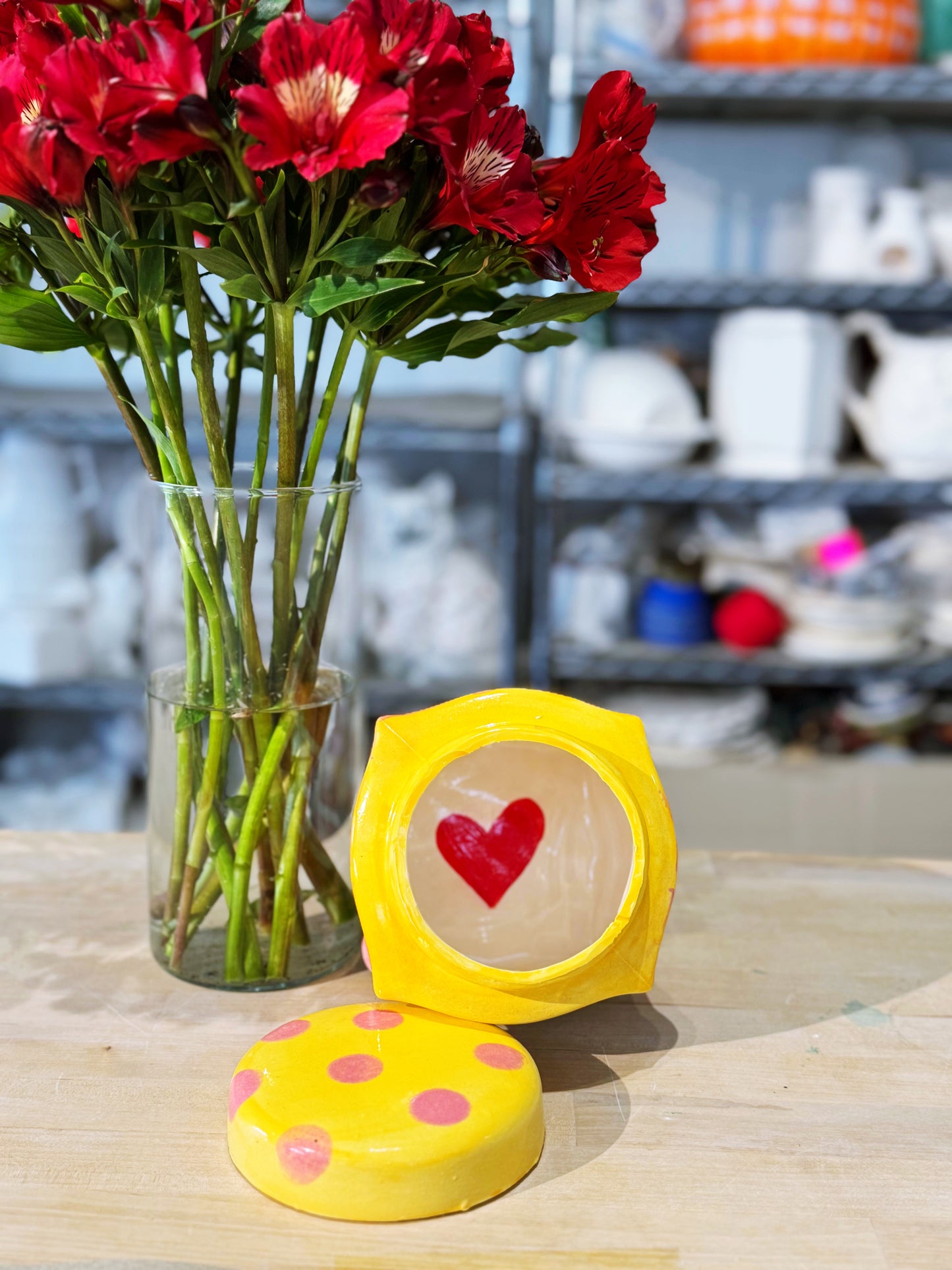 ‘Do small things with big love’ lidded canister