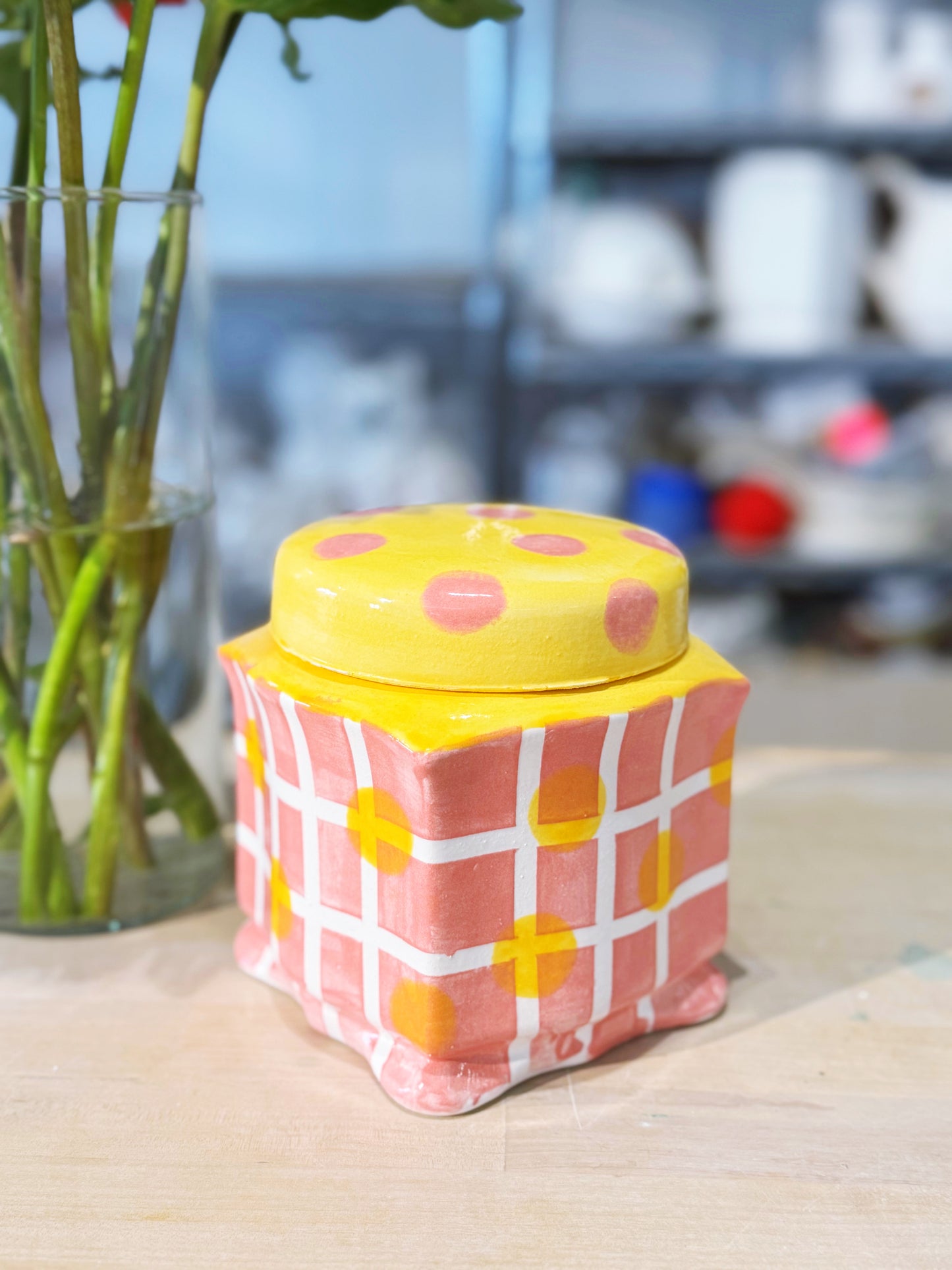 ‘Do small things with big love’ lidded canister