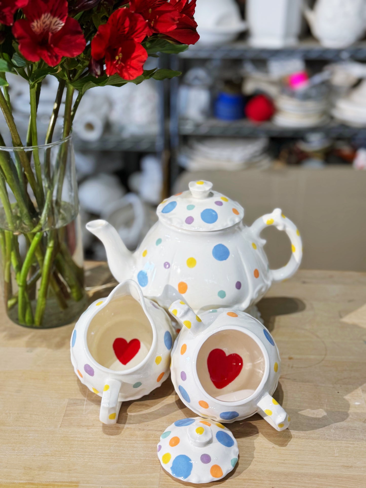 Multicoloured Tea-set