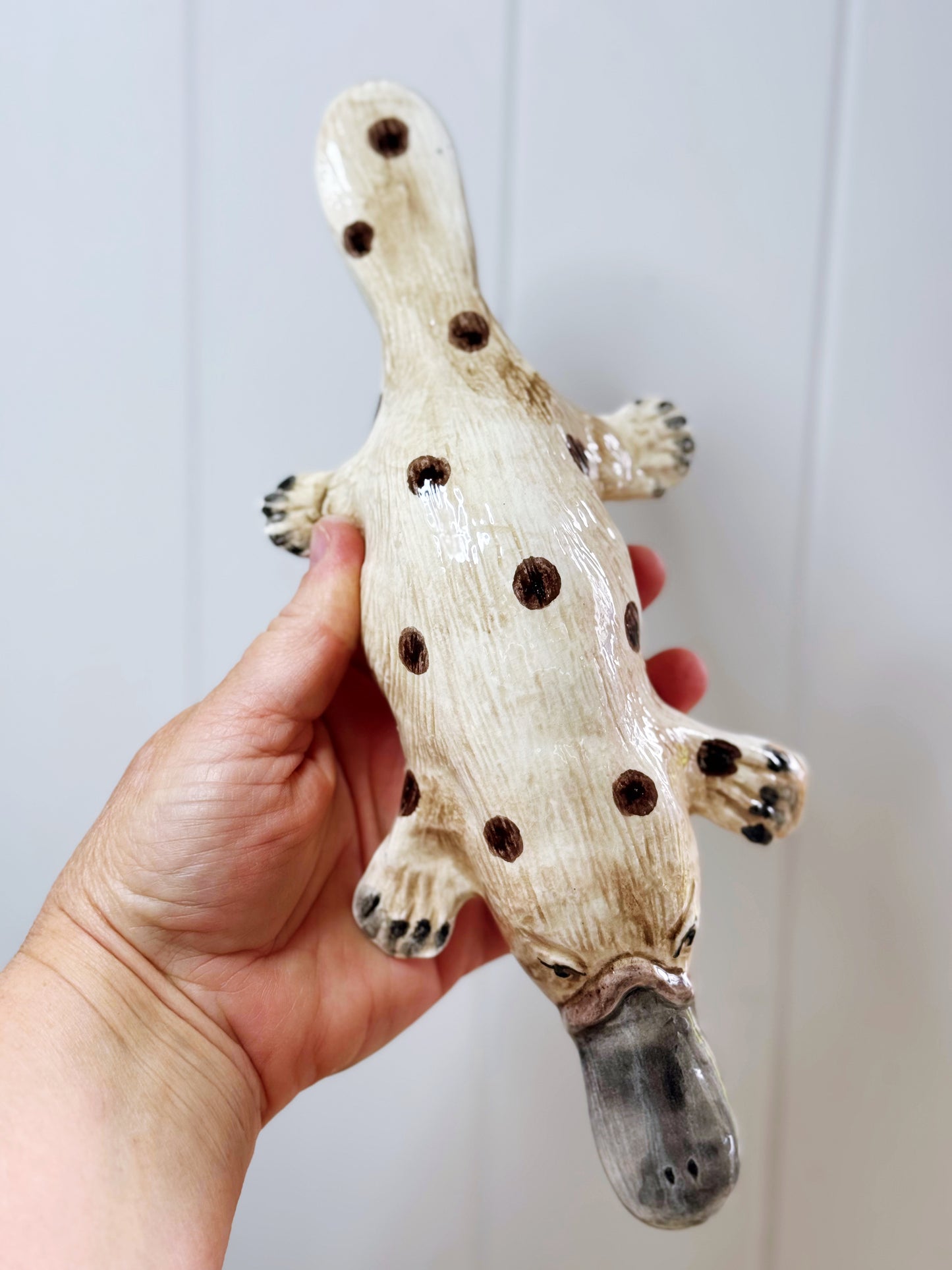 Polka dot ‘Weird is Awesome’ Platypus