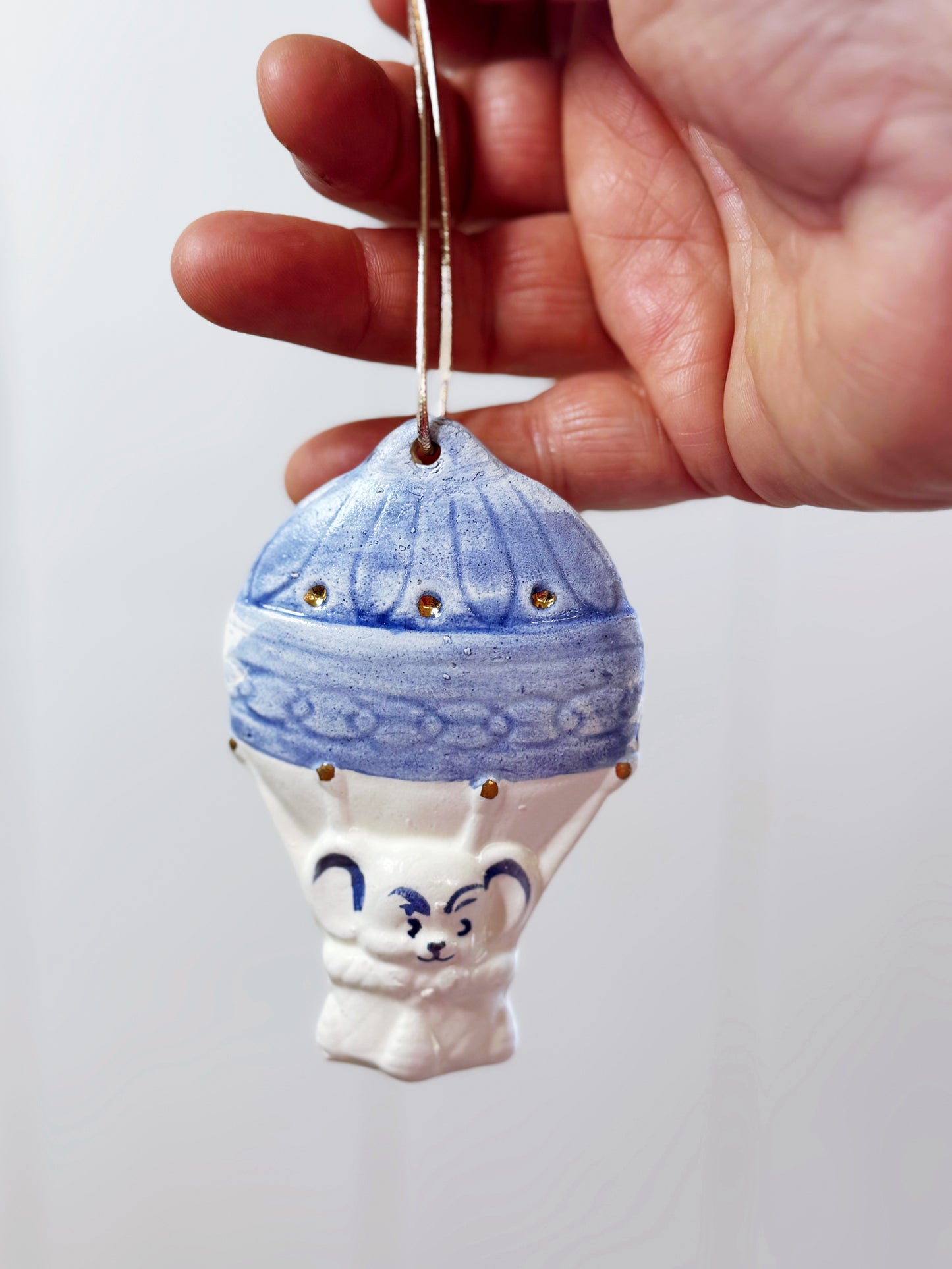 Porcelain +Gold Heirloom Xmas decoration