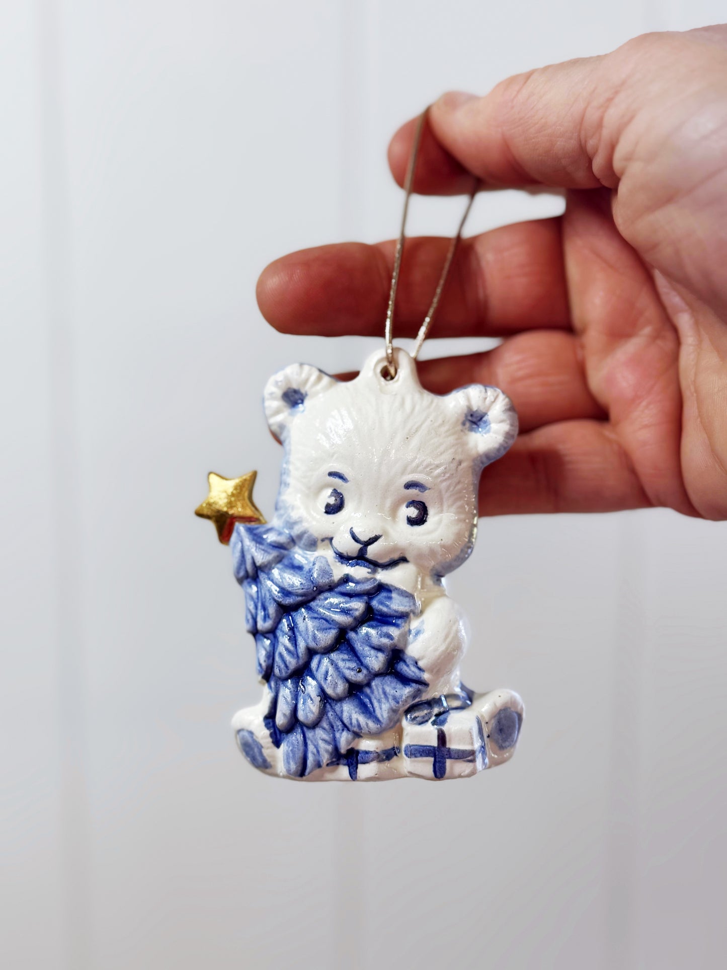 Porcelain +Gold Heirloom Xmas decoration