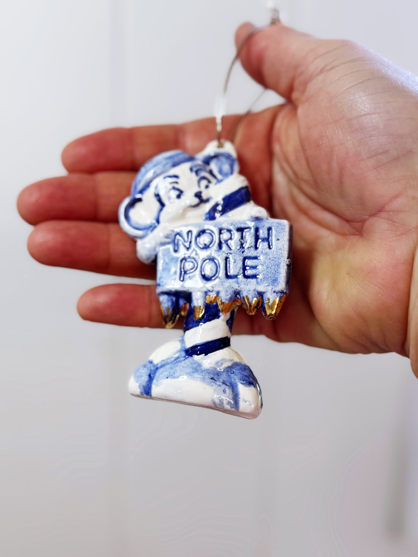 Porcelain +Gold Heirloom Xmas decoration