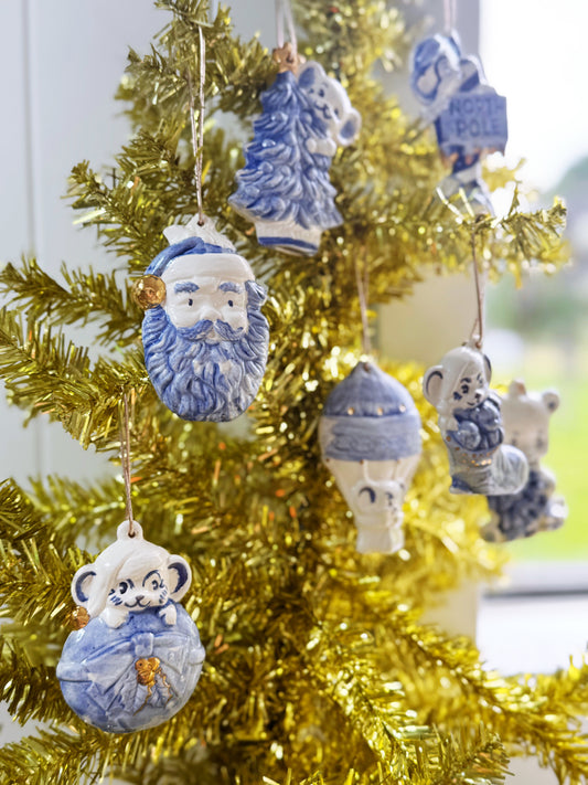 Porcelain +Gold Heirloom Xmas decoration