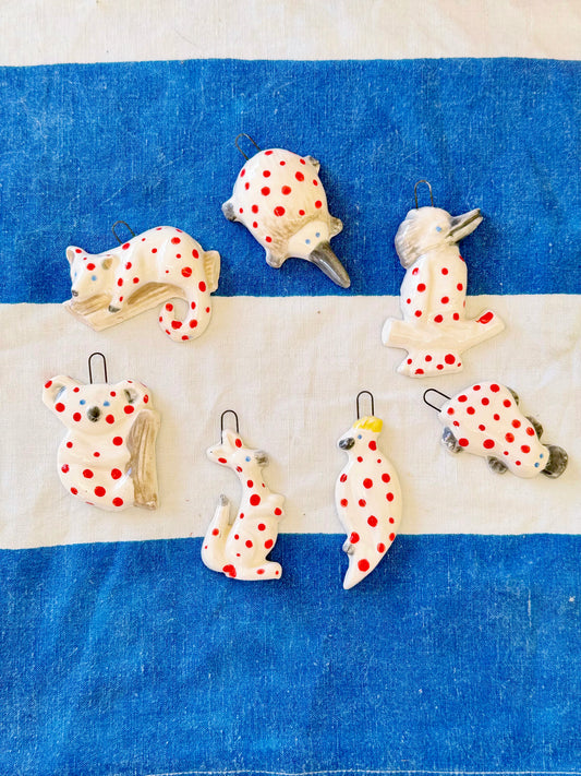 Australian animal ornament set