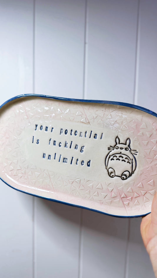 Your potential is fucking unlimited plate