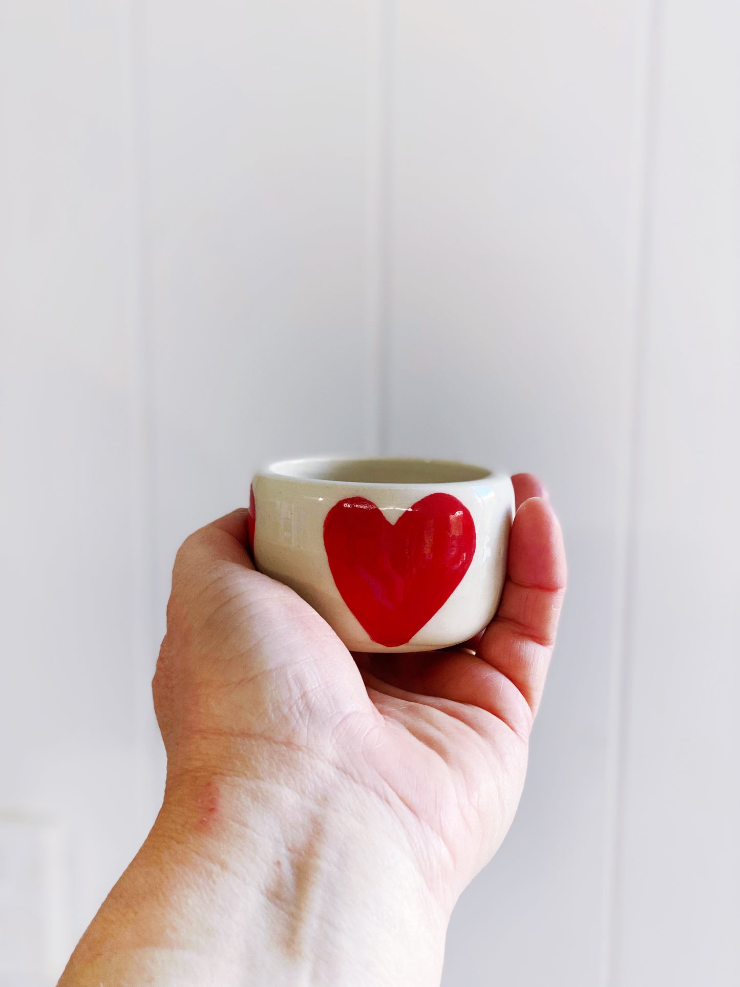 Espresso/Piccolo Love heart coffee bowl